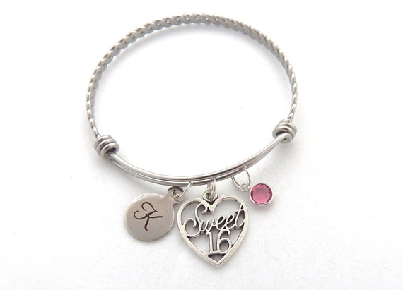 Braccialetto 16 Anni Con Pietre Naturali – Regalo Di Compleanno Per Ragazza – Figlia, Nipote, Amica – Confezione Regalo
