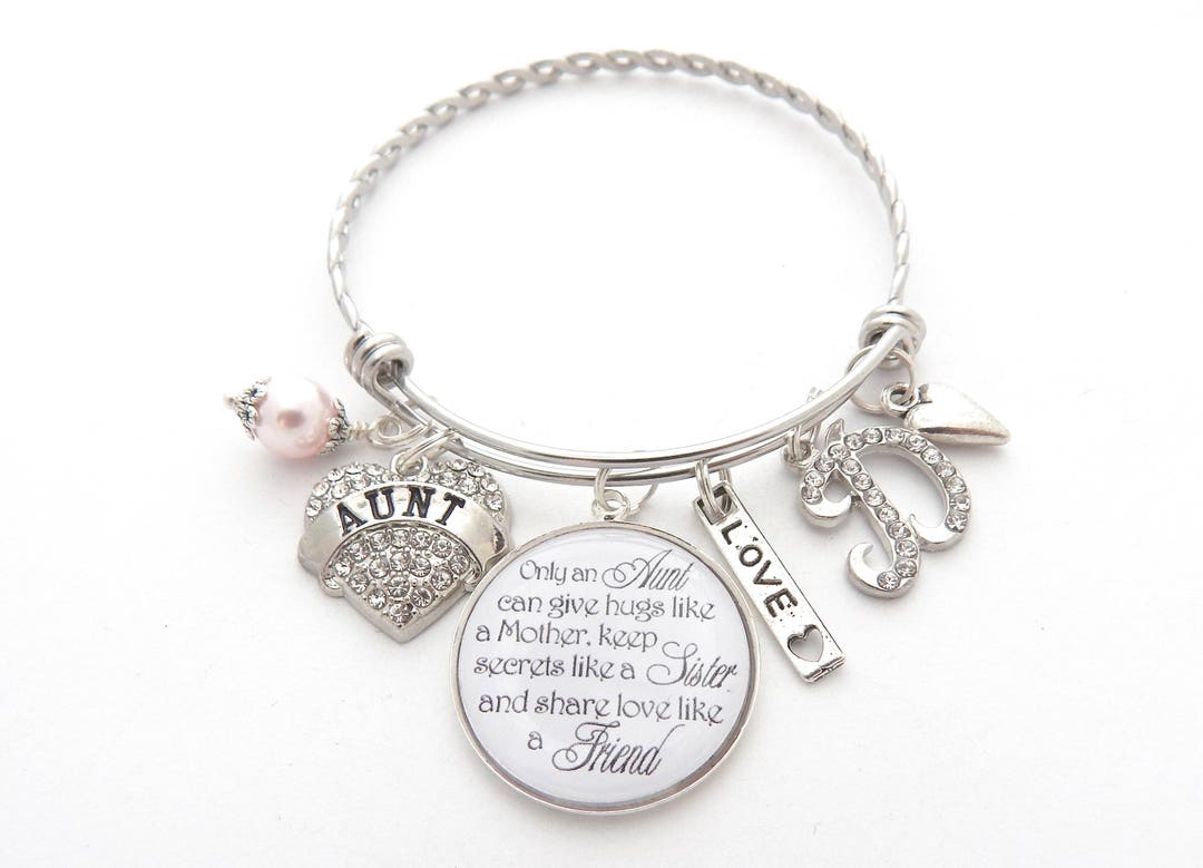 AUNT Gift-great Aunt Bracelet-aunt Jewelry Personalized AUNT - Etsy
