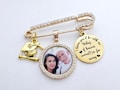 Personalized Photo 2026 Graduation Cap Memorial Tassel Picture Lapel Pin, Class 2026 Graduation Pinning Grad Cap Gown Charm Ceremony pin