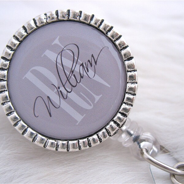 Mens Badge Reel Etsy