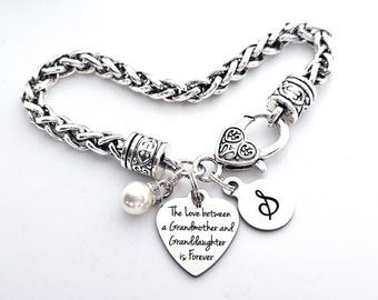 Grandmother Granddaughter Bracelet-Gifts for Grandkids-Little Girl Grandchild  Gifts the Love Between Family Bond Jewelry