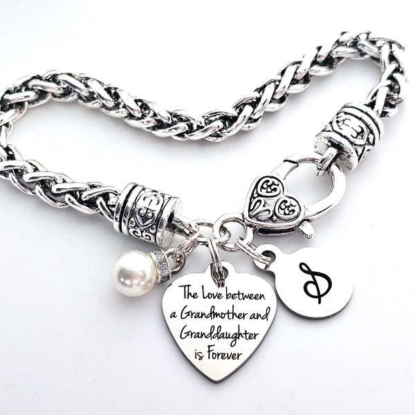 Grandmother Granddaughter Bracelet-Gifts for Grandkids-Little Girl Grandchild  Gifts the Love Between Family Bond Jewelry