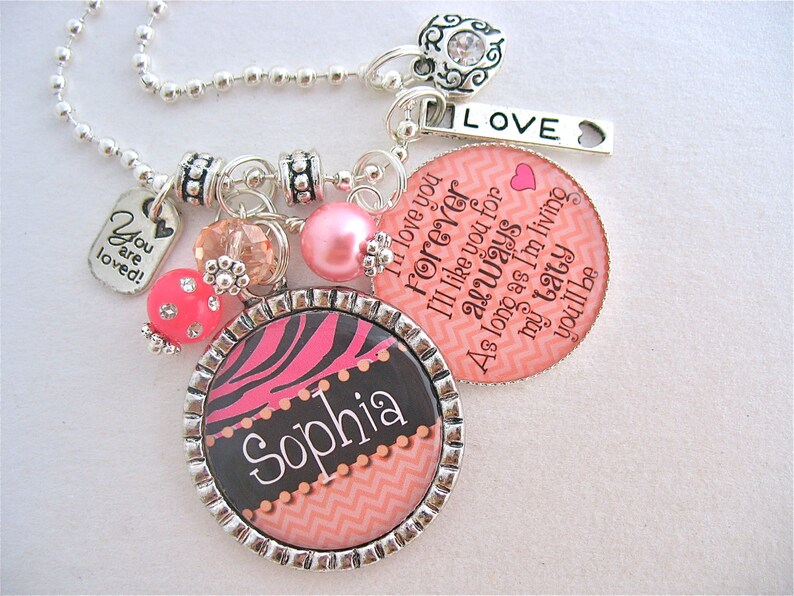 PERSONALIZED Little Girl NecklaceLittle Girl Valentines Day Etsy