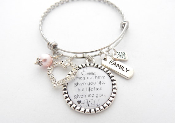 Personalized STEP DAUGHTER Gift adoption Gift bracelet for