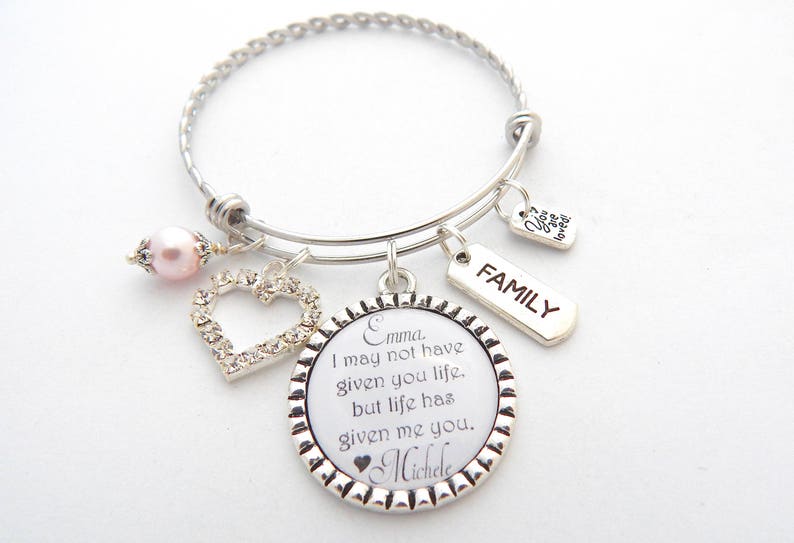 Personalized STEP DAUGHTER Gift-adoption Gift-bracelet for - Etsy
