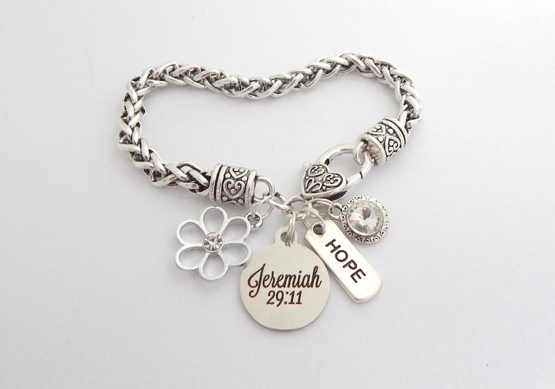 PHILIPPIANS 4:13 Scripture Jewelry, Bible Verse Bracelet, RELIGIOUS Gift, APPRECIATION Gift, Christian Jewelry, Encouragement Gift Faith Jeremiah 29:11