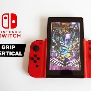 Vertikaler Griff für Nintendo Switch & OLED – Tate Mode 3D-gedruckter Griff, Komfort beim Arcade-Gaming, Switch-Zubehör