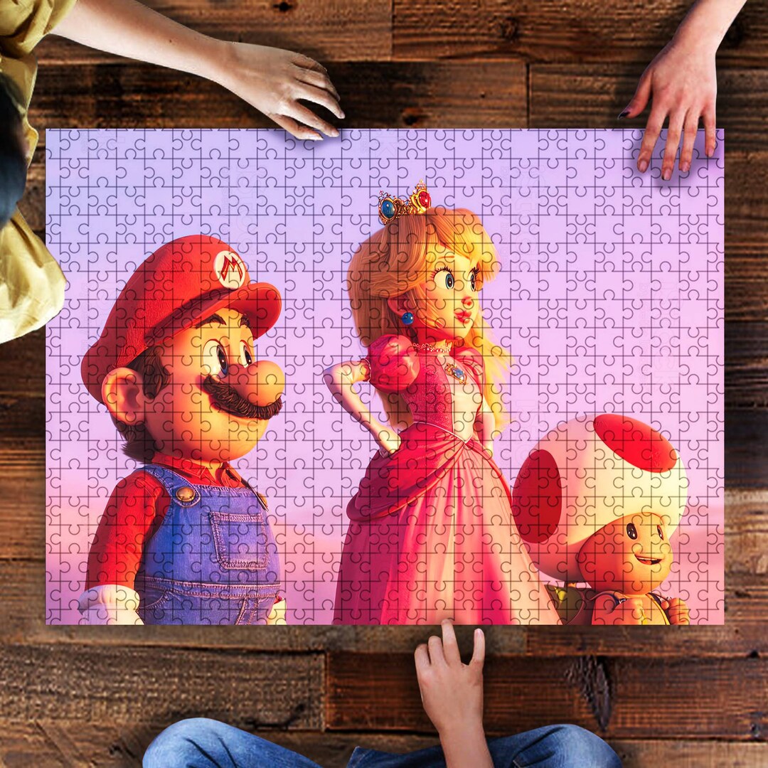 Mario Toad Puzzle Super Mario Puzzle Mario Video Game Etsy