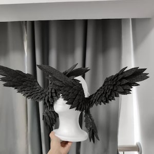 Six-Wing Angel Headband, Dark Fantasy Celestial Accessory