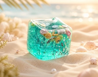 Ocean Squishy Stress Ball Toy, Sensory Fidget Toy for Adults, Anxiety Relief Squishy, Autism Sensory Gift, Maltose Water Ball