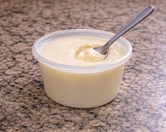 Rendered Pork Lard for Soap Making | Natural Cosmetic Ingredient, Small Batch Filtered Fat