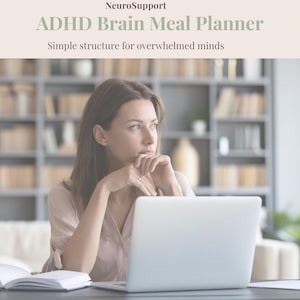 Planer posiłków dla mam z ADHD | Tygodniowy plan posiłków dla osób neuroatypowych | Proste posiłki o niskiej wartości energetycznej | Wsparcie funkcji wykonawczych | Plik PDF do druku