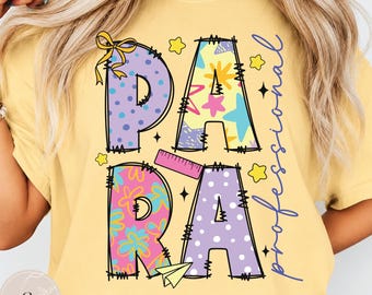 Para Educator PNG, Paraprofessional PNG, Para Squad PNG, Teacher Assistant Png, School Staff Sublimation, Digital Download