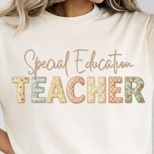 Special Education Teacher Patchwork Design (Digital Download)