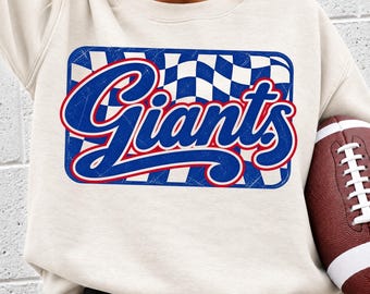 New York Giants PNG, Giants Football PNG, Giants Shirt PNG, New York Football Design, Football Game Day Png, Giants Fan Png
