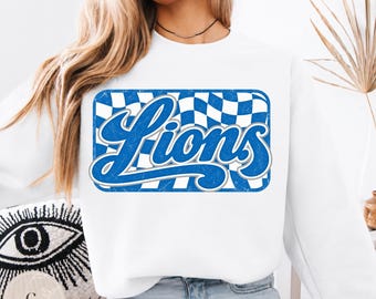 Detroit Lions PNG, Lions Football PNG, Detroit Football Design, Lions Shirt PNG, Football Game Day Png, Football Mom Png, Sports Png