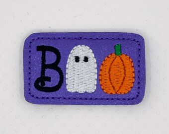 BOO Halloween - Felties UNCUT Embroidered Vinyl/Felt UNCUT Embellishments Appliques, Purple Stardust SCF104.1