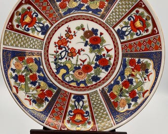 Vintage Japanese Imari porcelain plate