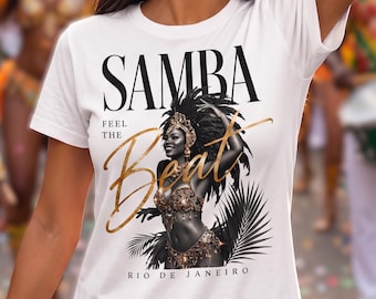 リオサンバカーニバルTシャツ、レディーストロピカルビーチリゾートウェア