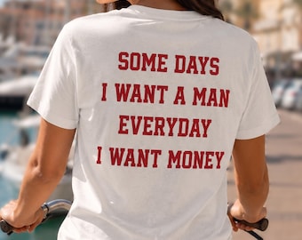 面白い返金プリントTシャツ、皮肉なスローガンTシャツ、女子旅ギフト