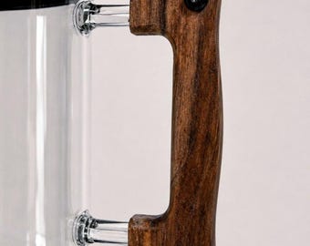 Fresh Roast SR800 Wood Handle | Black Oak Coffee Roaster Upgrade | Handmade in USA