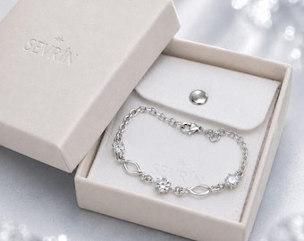 Moissanit Armband, Sterling Silber Station Armband, Zierliches Silber Armband, Minimalistischer Brautschmuck, Geschenk für Sie