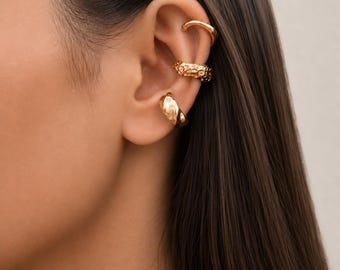 Silber Ton Ohr Manschette Set, Gold Ohr Manschette Set, 3er-Set Ohrmanschetten, keine Piercing Ohrringe, Minimalist Ohr Stack, Geschenk für sie