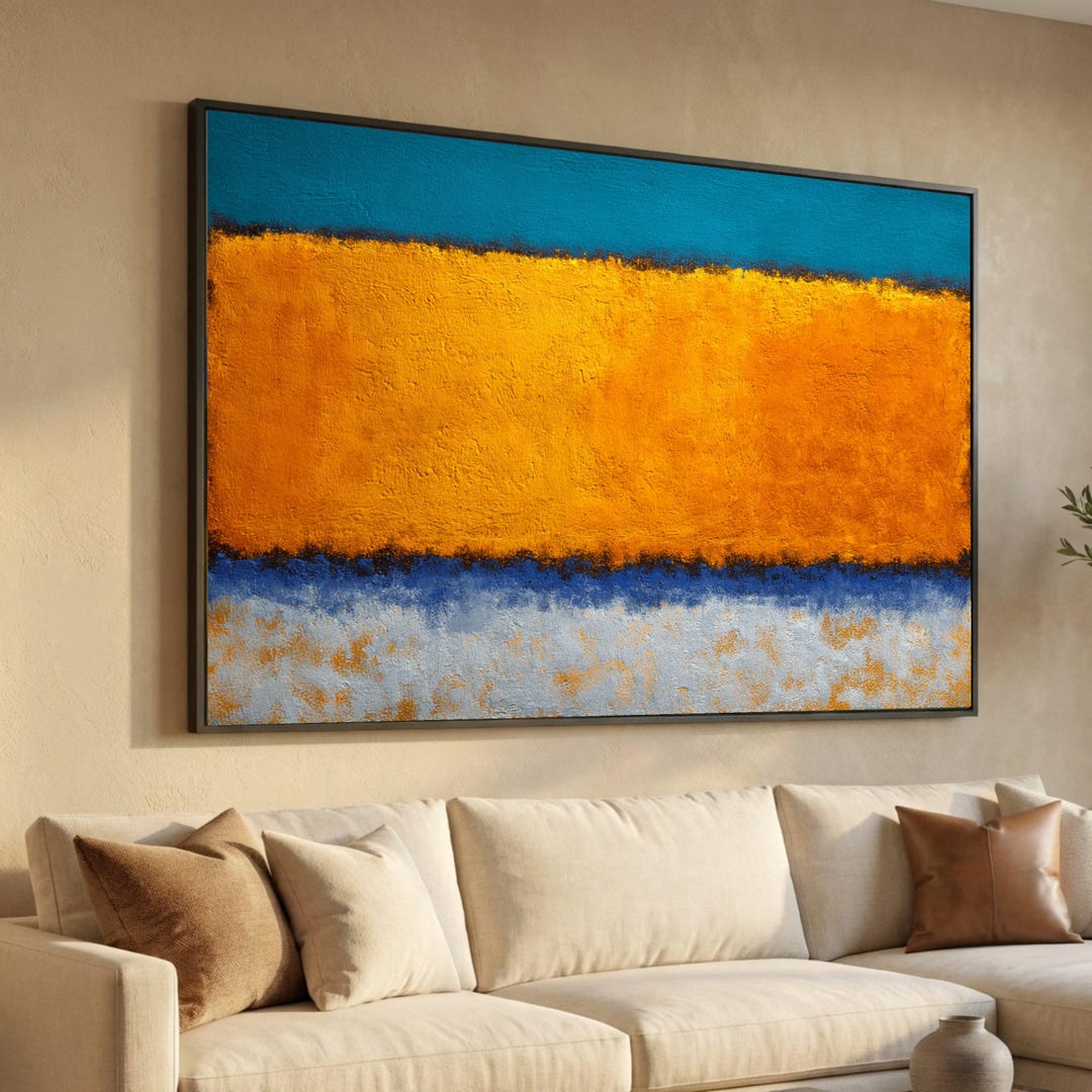 Mark Rothko Abstract 974, Premium Museum Quality Canvas Wall Art, Bold ...