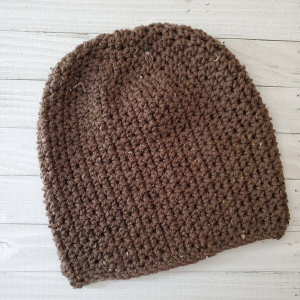 Gorro de Slouchy en cebada / sombrero holcado / gorro de ganchillo - listo para enviar