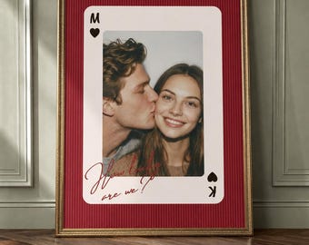 Couples Personalized Photo Print: Custom couples Gift, “How Lucky Are We”
