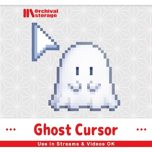 Cursor fantasma animado / Conjunto de cursores de ratón Kawaii (Windows)