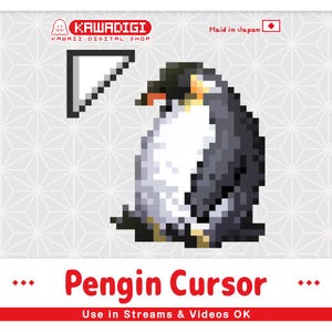 Cursor de pingüino animado / Conjunto de cursores de ratón kawaii (Windows)