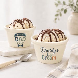 Regalo per l'inaugurazione della casa, ciotola per gelato in ceramica fatta a mano, regalo per gli amanti del gelato, festa a tema gelato, souvenir di nozze, regalo con ciotola in ceramica immagine 5