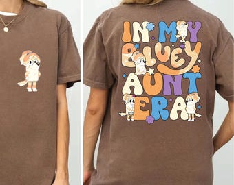 Blue dog Auntie Shirt Cool Auntie Blue Dog Shirt Blue Cool Aunt Shirt Gift for Aunt Blue Family Shirt Blue dog tee Gift for Cool Aunty