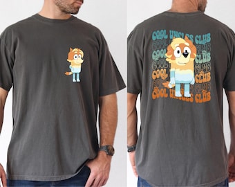 Comfort Colors® Cool Uncles Club Shirt Blue Dog Shirt New Uncle Shirt Gift for Uncle Pregnancy Announcement Shirt Funny Uncle Shirt