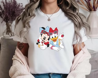 Comfort Colors® Classic Minnie Mouse And Daisy Duck Shirt Disney Bestie Vacation Shirt Disney Girls Matching Trip WDW Bestie Outfits
