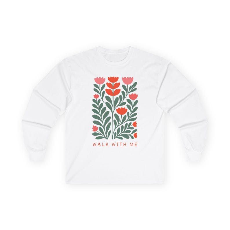 LDS Girls Camp Shirt Walk With Me, YW Camp Floral Shirt 2026, Moses 6 Shirt, Young Women Camp Tee, Multiple Colors Bild 2