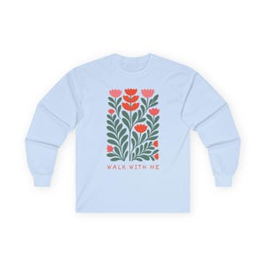 LDS Girls Camp Shirt Walk With Me, YW Camp Floral Shirt 2026, Moses 6 Shirt, Young Women Camp Tee, Multiple Colors Bild 5