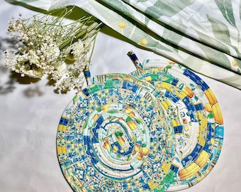 Summer Mediterranean Jelly-Roll Trivets