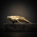 Whale Figurine - Solid Brass retro Statue product logo