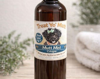 Mutt Mist Dog Cologne: Natural Freshener, Deodorizer, Soothing Botanicals Safe for Pups
