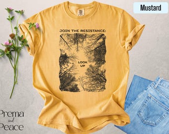 Trendy Nature Tee for School Counselor, Camp Counselor, Therapist | Overstimulated Shirt, Mental Health Awareness T-Shirt, Outdoorsy Gifts
