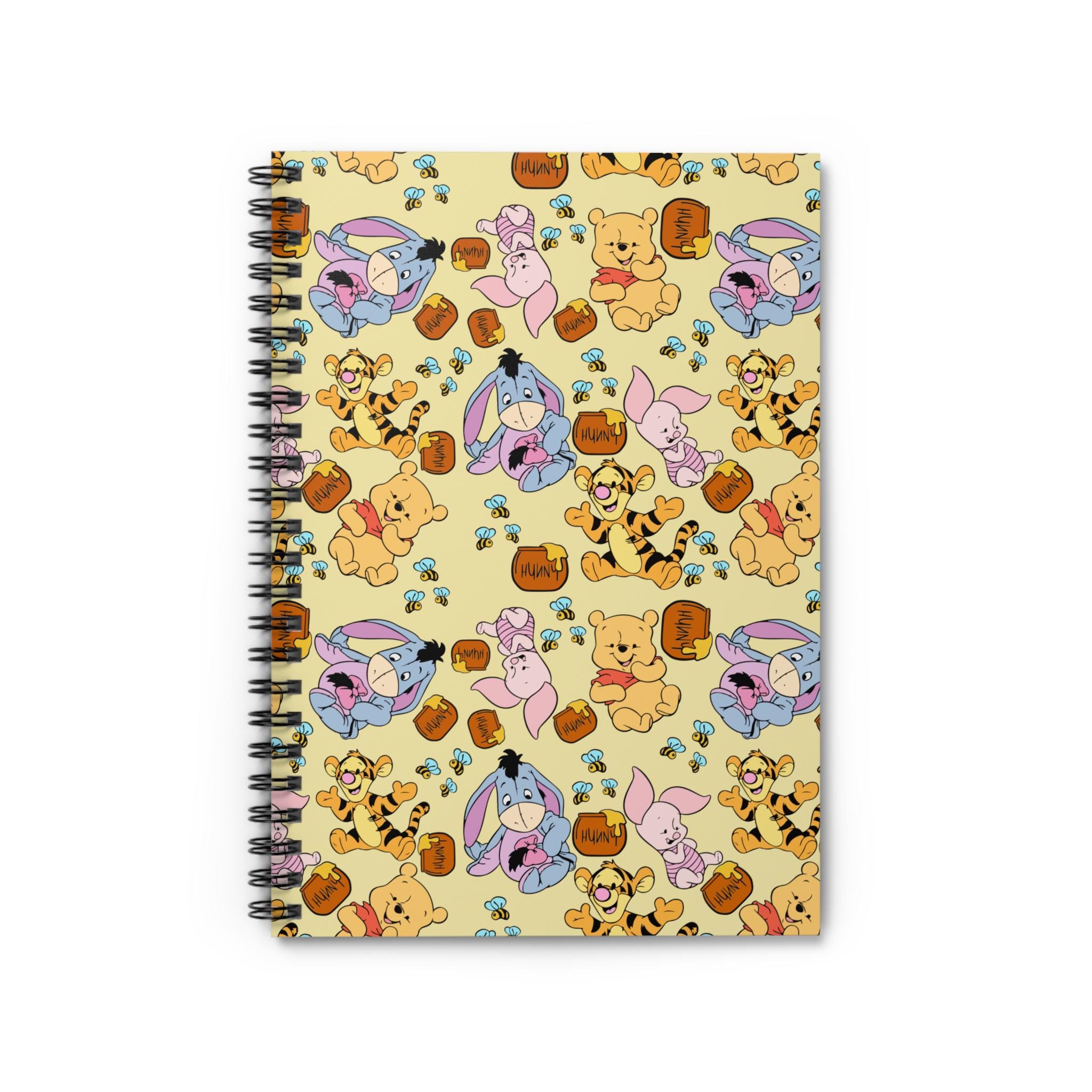 Winnie the Pooh Characters Spiral Notebook | Pastel Pooh, Tigger ...