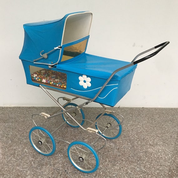 blue toy stroller