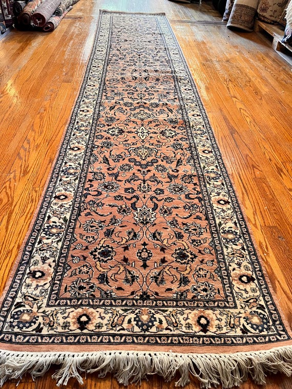 Persian Tabriz Style Oriental Fine Hand Knotted 2’5” x 12’ Wool Rug