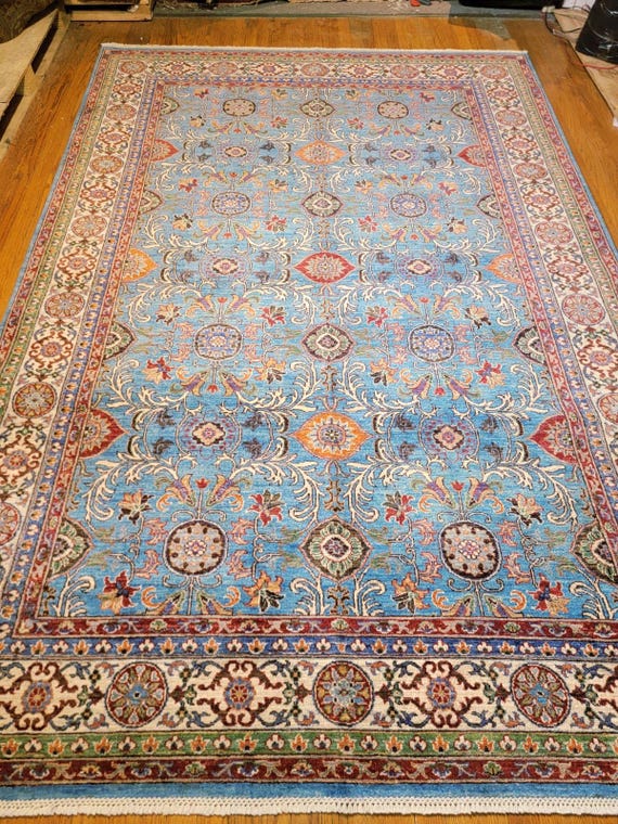 Super Kazak 7’ x 10’ Hand Knotted Wool Rug