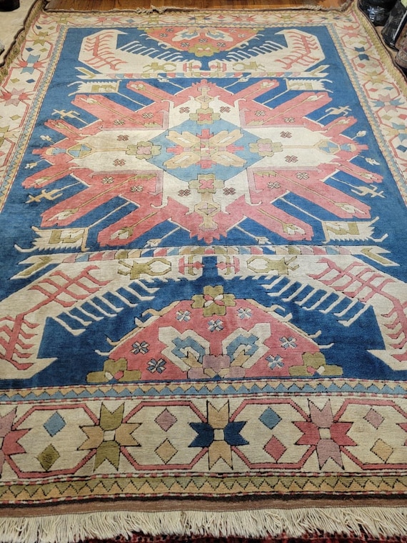 Vintage RARE Dragon Soumak 9’ x 12’ Hand Knotted Wool Rug (SOLD - please have a look at our other rugs!)
