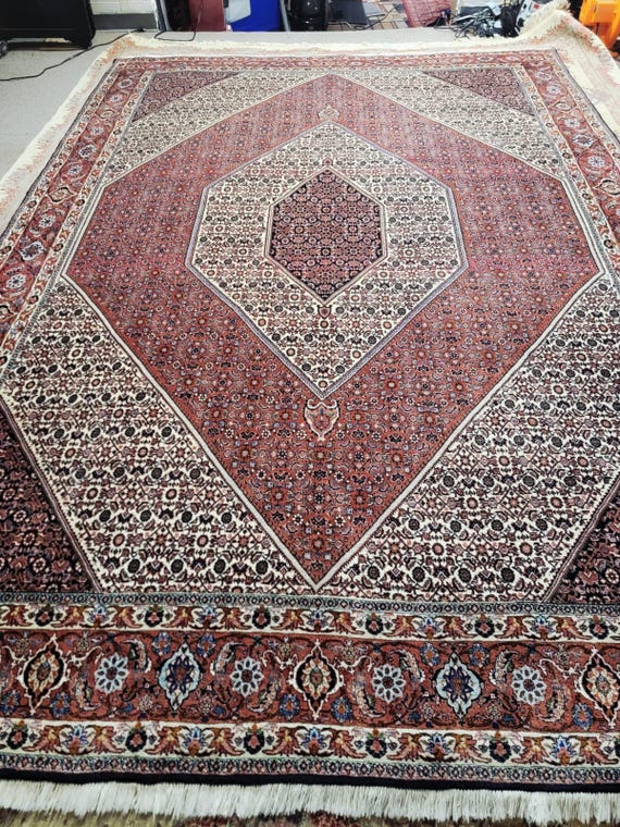 Oriental Bidjar Style Rug 9’ x 12’ Fine Hand Knotted