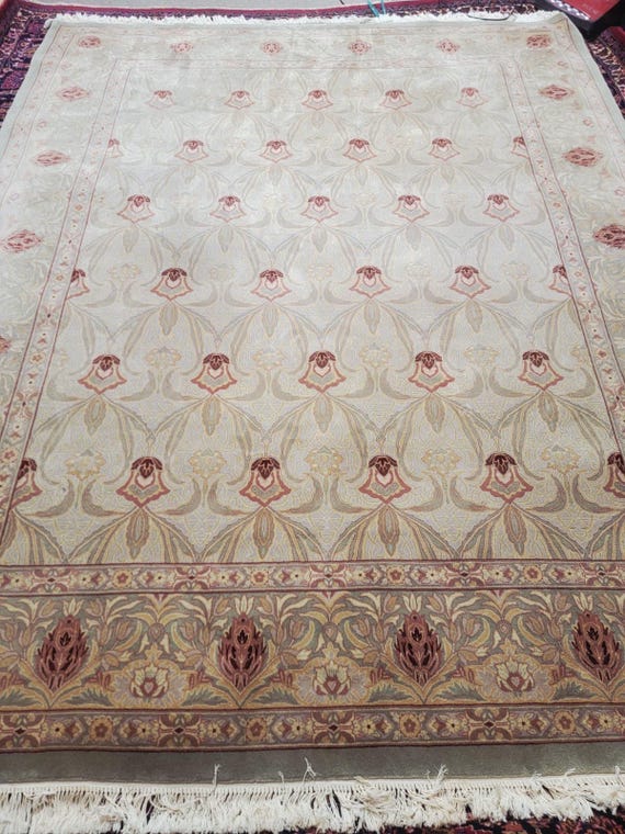 Modern 8’ x 10’ Turkish Hand Knotted Wool Rug