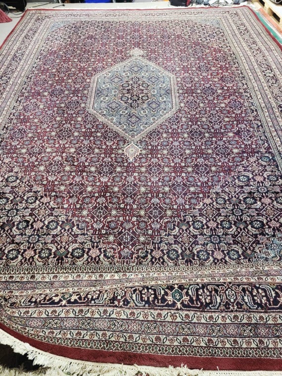 Vintage Oriental 10’ x 14’ Hand Knotted Oriental Wool Rug